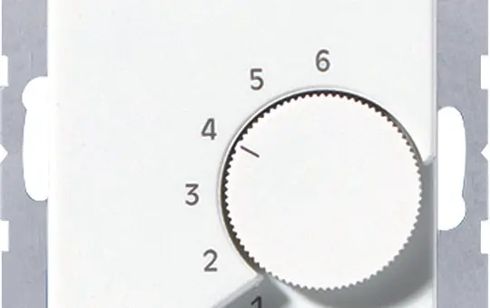 JUNG TRA246WW Raumtemperaturregler Serie A/AS Wechsler, 24 V | alpinweiß