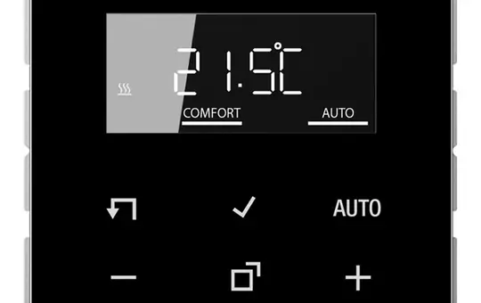 JUNG TRDCD1790SW Raumtemperaturregler Serie CD Display, 230 V | schwarz