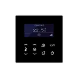 JUNG TRDLS923048SW Raumtemperaturregler Serie LS Fan Coil 4-Rohr | schwarz