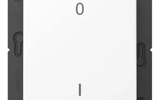 JUNG ENOA590-01WWM beschr. EnOcean-Funk-Wandsender A 2-fach, IO-Symbole | schneeweiß matt