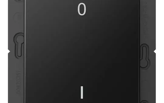 JUNG ENOA590-01SWM beschr. EnOcean-Funk-Wandsender A 2-fach, IO-Symbole | graphitschwarz matt