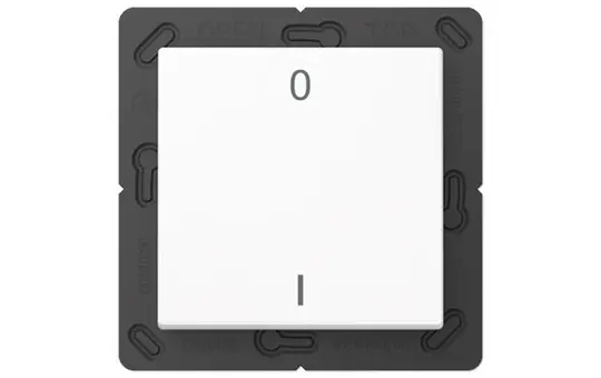 JUNG ENOA590-01WW beschr. EnOcean-Funk-Wandsender A 2-fach, IO-Symbole | alpinweiß