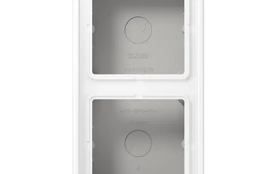 JUNG LS582AWWM Aufputz-Kappe Serie LS 2-fach | schneeweiß matt