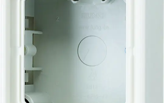 JUNG LS581AWW Aufputz-Kappe Serie LS 1-fach | alpinweiß