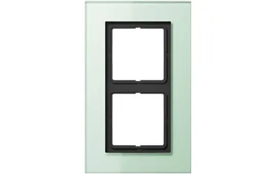 JUNG LSP982GLAS Abdeckrahmen LS Plus 2-fach | glas mattweiß