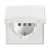 BUSCH-JAEGER 20EUGKB-34-101 SCHUKO-Steckdose Allwetter 44 Berührungsschutz, Klappdeckel | alpinweiß