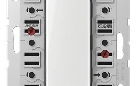 JUNG A5073TSM KNX-Tastsensor F50 Serie A 3-fach, Standard
