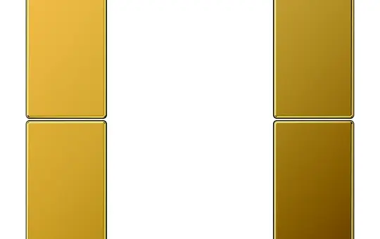 JUNG LS502TSAGGO Tastensatz F50 Serie LS 2-fach | vergoldet