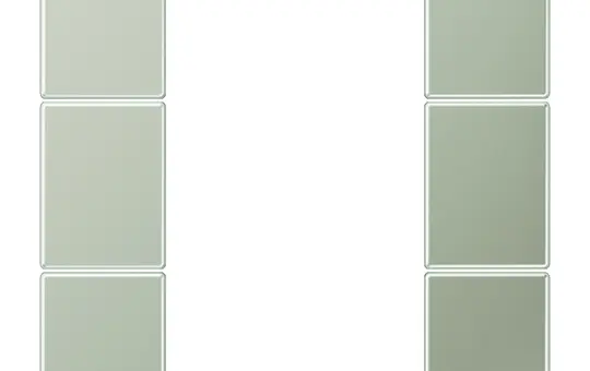 JUNG ES2503TSA Tastensatz F50 Serie LS 3-fach | edelstahl