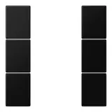 JUNG LS503TSASWM Tastensatz F50 Serie LS 3-fach | graphitschwarz matt