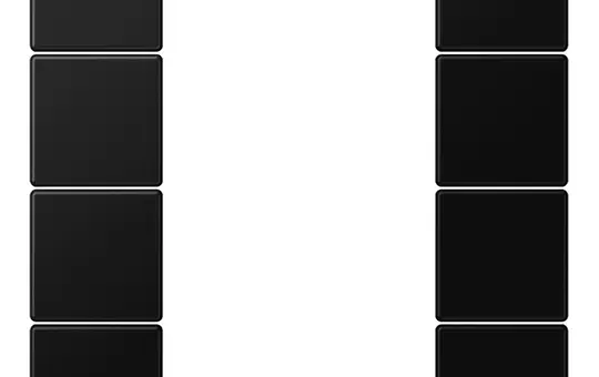 JUNG LS504TSASWM Tastensatz F50 Serie LS 4-fach | graphitschwarz matt