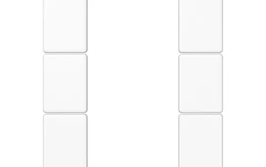 JUNG A503TSAWW Tastensatz F50 Serie A 3-fach | alpinweiß