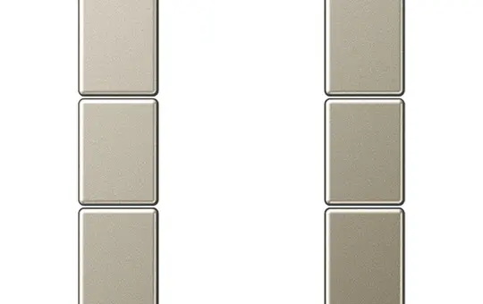 JUNG A503TSACH Tastensatz F50 Serie A 3-fach | champagner