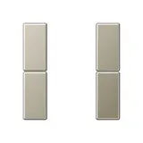 JUNG A502TSACH Tastensatz F50 Serie A 2-fach | champagner