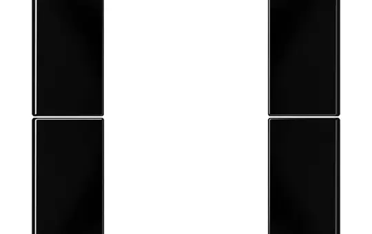 JUNG CD502TSASW Tastensatz F50 Serie CD 2-fach | schwarz