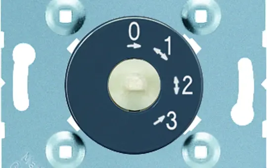 JUNG 1101-4 Drehschalter 3 Stufen, Nullstellung