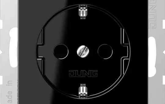 JUNG A1520BFSW SCHUKO-Steckdose A/AS Standard, Thermoplast | schwarz