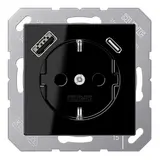 JUNG A1520-15CASW SCHUKO-Steckdose A/AS USB-A/C, 3,0 A | schwarz