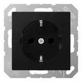 JUNG A1520NBFSWM SCHUKO-Steckdose A/AS ohne Krallen | graphitschwarz matt