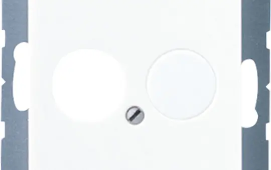 JUNG A562WW Lautsprecherbuchsen-Abdeckung Serie A 2-fach, ausbrechbar | alpinweiß