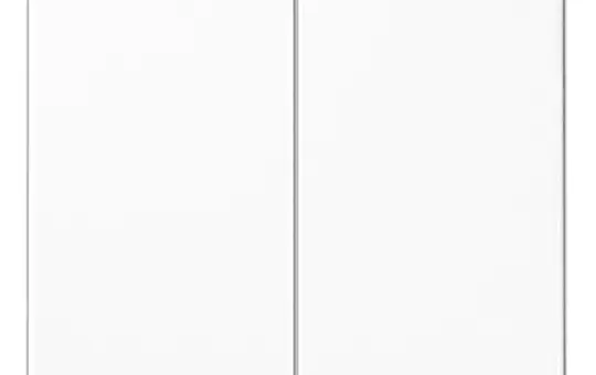 JUNG A595BFWW Wippe Serie A 2-fach, Thermoplast | alpinweiß