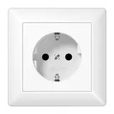 JUNG AS1520KIWW SCHUKO-Steckdose komplett AS Berührungsschutz | alpinweiß