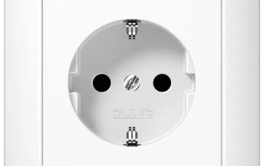 JUNG AS1520WW SCHUKO-Steckdose komplett AS Standard | alpinweiß