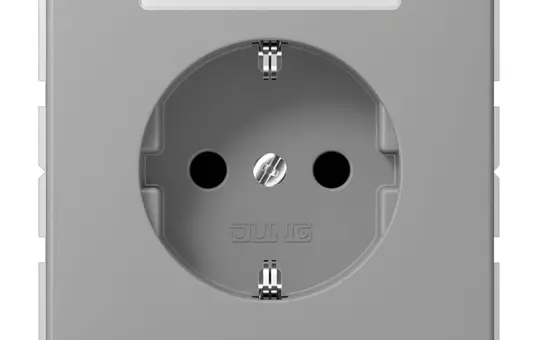 JUNG CD1520NAGR beschr. SCHUKO-Steckdose CD Standard | grau