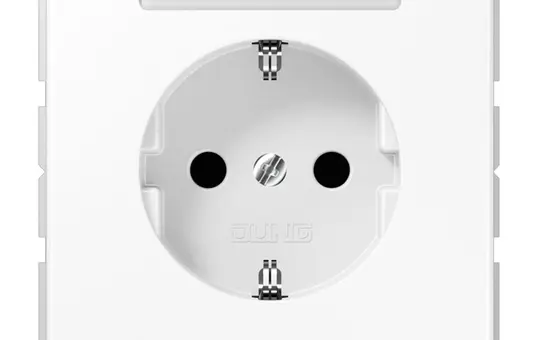 JUNG CD1520BFKINAWW beschr. SCHUKO-Steckdose CD Berührungsschutz | alpinweiß