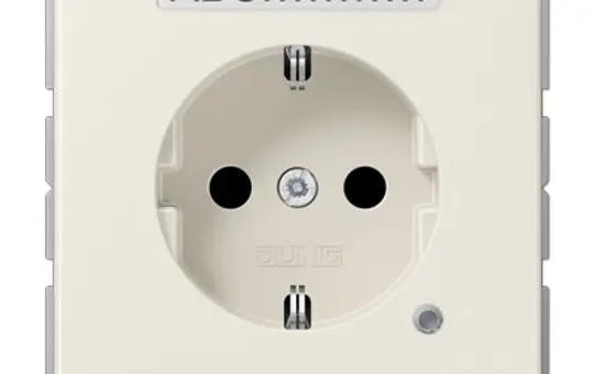 JUNG CD1520BFNAKO beschr. SCHUKO-Steckdose CD Kontrolllicht, Berührungsschutz | weiß