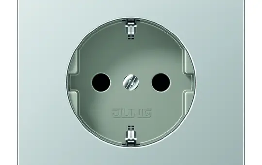 JUNG AL1520KI SCHUKO-Steckdose LS Berührungsschutz | aluminium