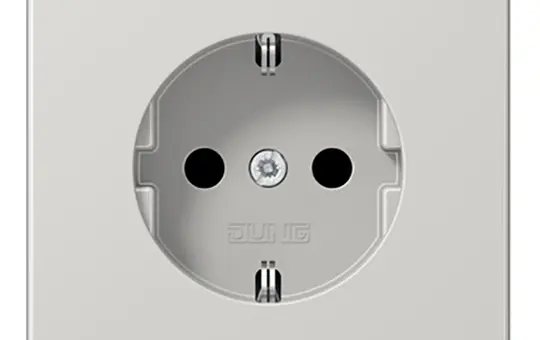 JUNG LS1521LG SCHUKO-Steckdose LS Schraubklemmen | lichtgrau