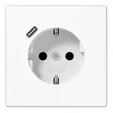 JUNG LS1520-18CWW SCHUKO-Steckdose LS USB-C, 3,0 A | alpinweiß