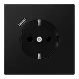 JUNG LS1520-18CSWM SCHUKO-Steckdose LS USB-C, 3,0 A | graphitschwarz matt
