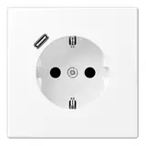 JUNG LS1520-18CWWM SCHUKO-Steckdose LS USB-C, 3,0 A | schneeweiß matt