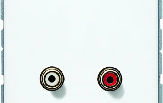 JUNG MACD1021WW Multimedia-Einsatz Serie CD Cinch Audio | alpinweiß