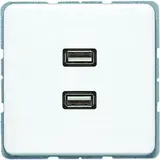 JUNG MACD1153WW Multimedia-Einsatz Serie CD 2xUSB 2.0 | alpinweiß