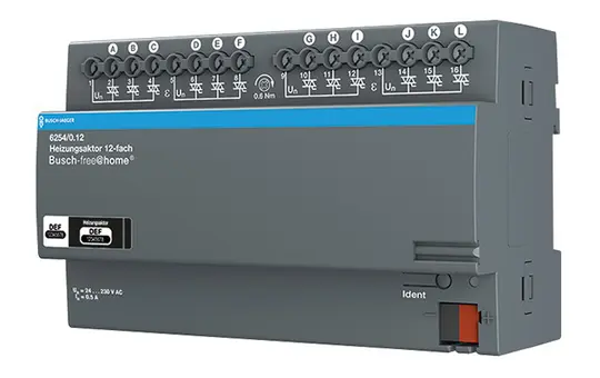 BUSCH-JAEGER 6254/0.12 f@h-Heizungsaktor 12-fach