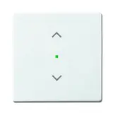 BUSCH-JAEGER 6232-10-84 beschr. Wippe flex Future 1-fach, Jalousie | studioweiß