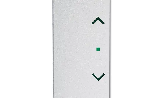 BUSCH-JAEGER 6232-20-83 beschr. Wippe flex Future 2-fach, Jalousie | alusilber