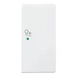 BUSCH-JAEGER 6234-22-84 beschr. Wippe flex Future 2-fach, Dimmer, rechts | studioweiß