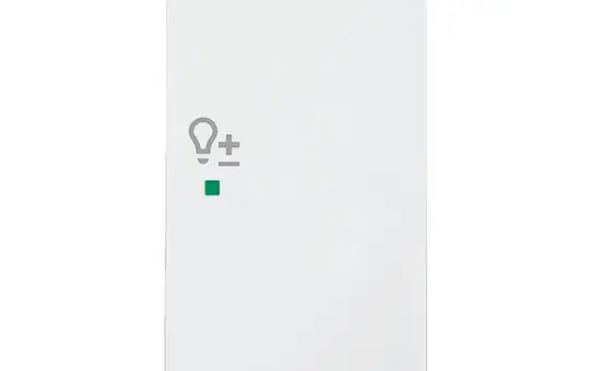 BUSCH-JAEGER 6234-22-84 beschr. Wippe flex Future 2-fach, Dimmer, rechts | studioweiß