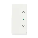 BUSCH-JAEGER 6232-20-884 beschr. Wippe flex Future 2-fach, Jalousie | studioweiß matt