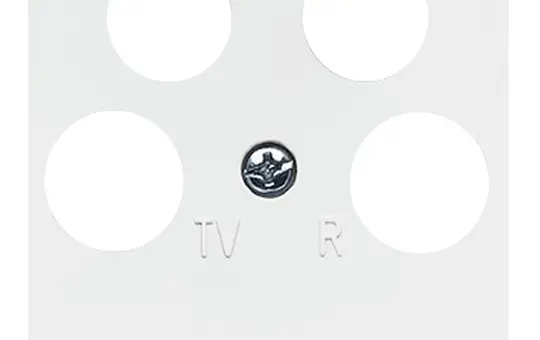 BUSCH-JAEGER 1743/10-04-214 Antennenabdeckung Balance SI 4-fach | alpinweiß