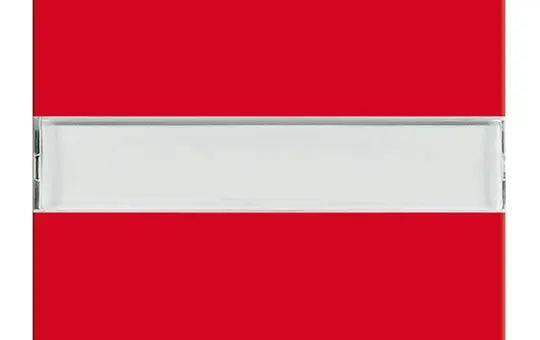 BUSCH-JAEGER 2510NLI-917 beschr. Wippe Balance SI 1-fach, Schriftfeld | rot