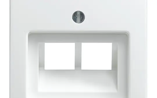 BUSCH-JAEGER 1803-02-914 Netzwerkabdeckung Balance SI 2-fach | alpinweiß