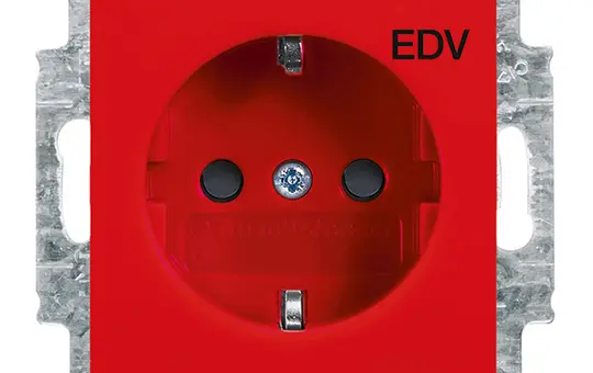 BUSCH-JAEGER 20EUC/DV-917 EDV-Steckdose Balance EDV | rot