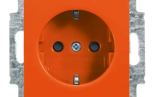 BUSCH-JAEGER 20EUCB-14-914 EDV-Steckdose Balance Berührungsschutz | orange