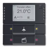 BUSCH-JAEGER 6128/28-885 KNX-Tastsensor-Bedienelement RTR schwarz matt