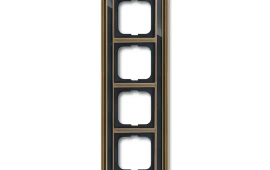 BUSCH-JAEGER 1724-845 Abdeckrahmen Dynasty 4-fach | messing antik/anthrazit